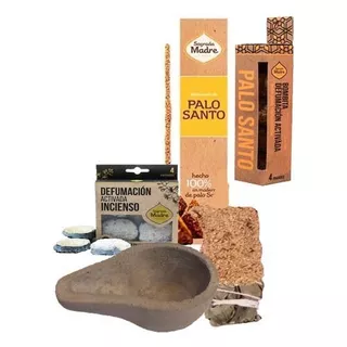 Kit Sahumado Palo Santo Madera Sagrada Limpieza Hogar