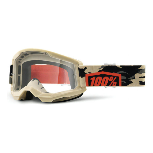 Strata 2 Goggle Kombat - Clear Lens Color De La Lente Claro Talla Unitalla