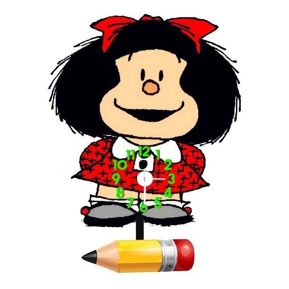 Reloj De Péndulo De Mafalda 