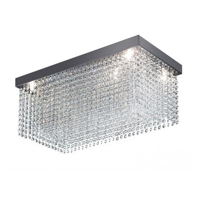 Lampara Plafon Drop Lluvia Cristal 5 Luces Led G597 05c Pal