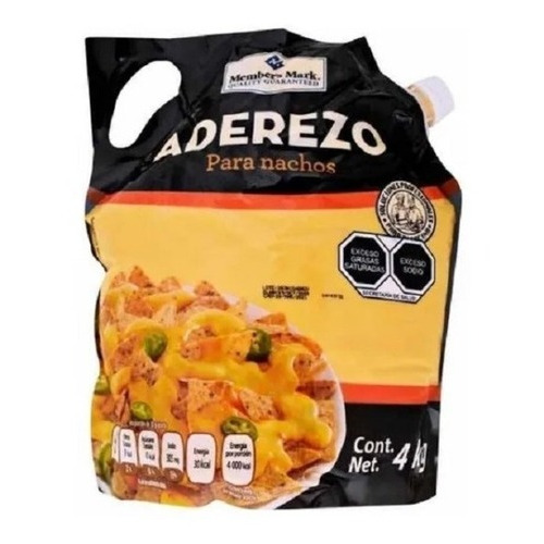 Aderezo De Queso Para Nachos Member's Mark 4 Kg