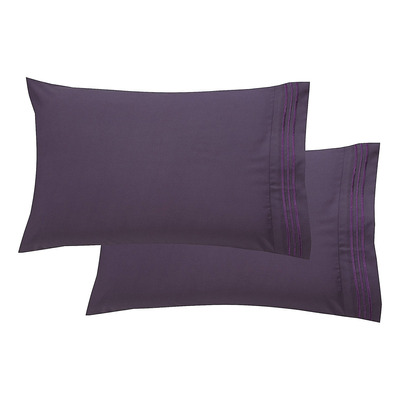 Juego De Fundas De Almohada Ultrasuaves 2 Piezas Morado