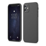 Carcasa Full Silicona Cubre Cámaras Para iPhone 11  (2 Cámaras) - Color Gris Oscuro