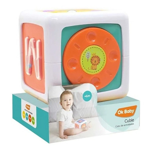 Cubo De Actividades Ok Baby Color Cubie Verde