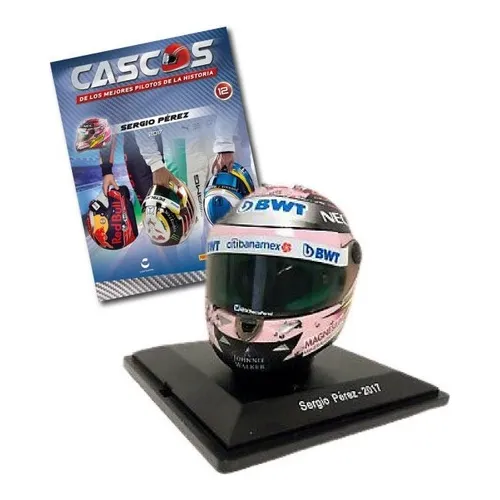 Revista Panini Cascos Formula 1 12 Sergio Checo Perez 2017