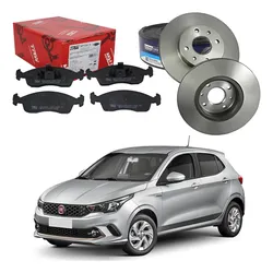  Kit Disco Pastilha Freio Fiat Argo 1.0 2018 A 2021