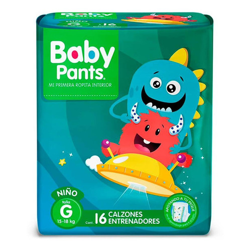 Calzones Entrenadores Baby Pants Niño Talla G 16 Piezas