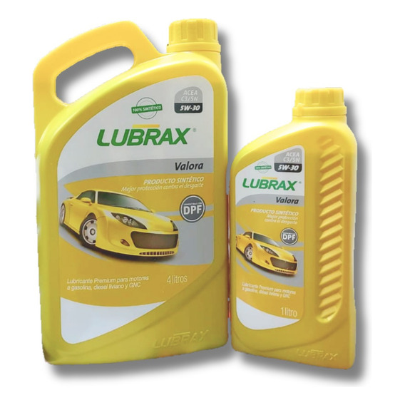 Aceite 5w30 Lubrax Valora 5lts Sintetico Dpf Diesel/ Bencina