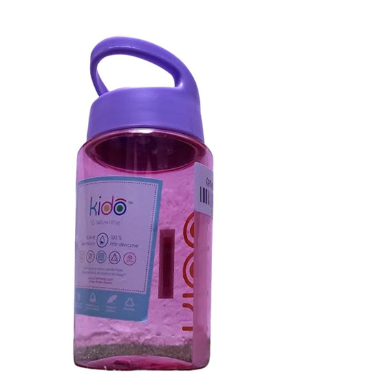 Botella Infantil Antiderrame Kido Tritan 500ml Colores Febo
