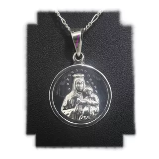 Medalla  Virgen Del Carmen En Plata Ley 0.925