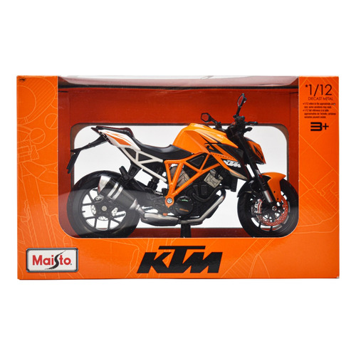 Ktm 1290 Super Duke R Motocicleta A Escala 1/12 Maisto Color Naranja