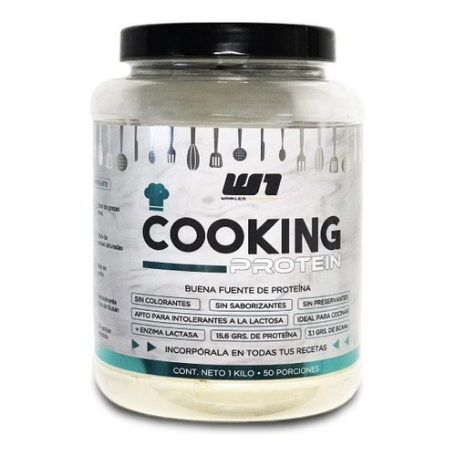 Proteina Whey Cooking Para Cocinar 1 Kg. Winkler Nutrition Sabor Sabor Natural