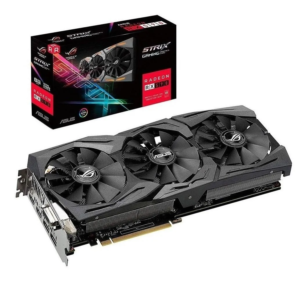 AMD Asus ROG Strix Radeon RX 500 Series RX 590 ROG-STRIX-RX590-8G-GAMING