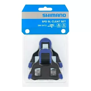Taquinho Shimano P/pedal Speed Sm Sh12 Azul C/ Flutuacao