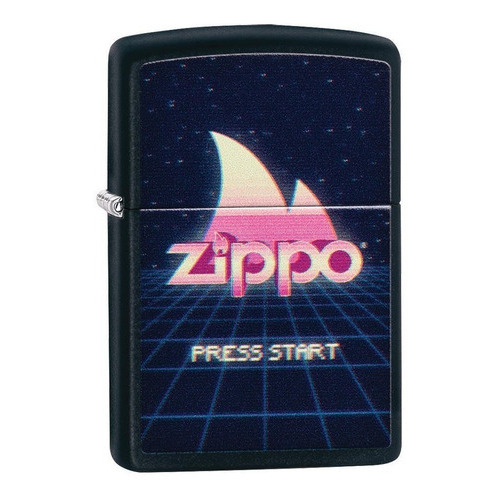 Encendedor Zippo Gaming Design Negro Mate - Cod 49115