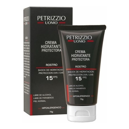 Crema Hidratante Protectora Fps15 | Petrizzio Uomo | 75g