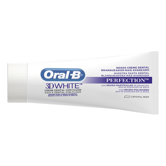 Pack 2 Pasta Dental Oral-b 3d White Perfection 201ml