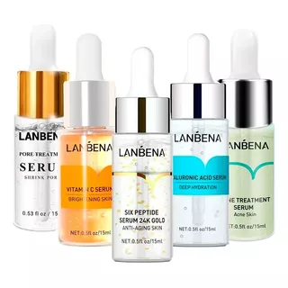 Lanbena Antiedad 5pz Colágeno Vitamina C Reparar Manchas Tipo De Piel Todo Tipo De Piel