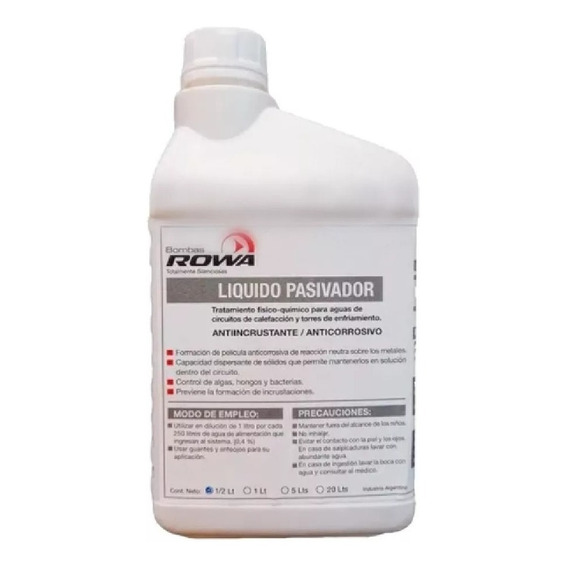 Liquido Pasivador De Agua Rowa 1 Lts (calef., Radiadores)