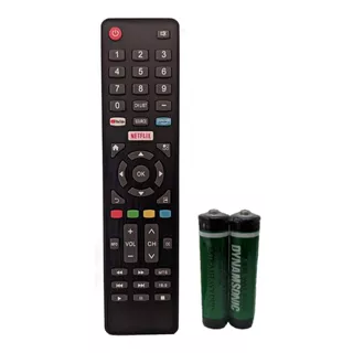 Control Compatible Para Pantallas Q Touch Smartv + Pilas 