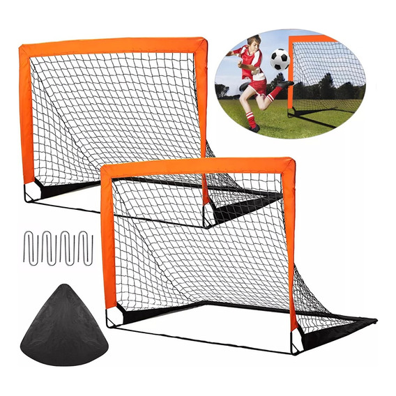 Redes Para Portería Fútbol Para Niños Plegable 120cm 2pzs