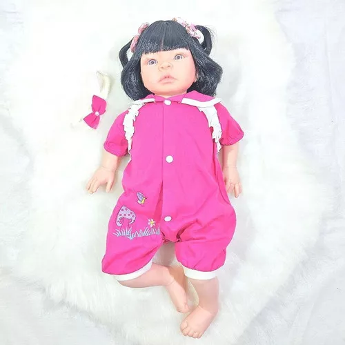 Boneca Reborn Baby Kiss Estilo Bebê Reborn Realista SID-NYL