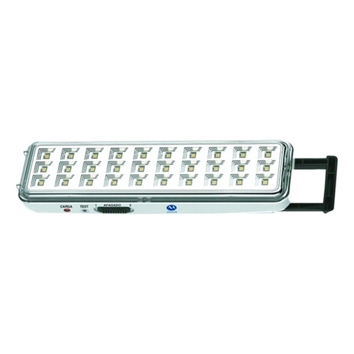 Luz de emergencia Megalite LE0030 LED con batería recargable 220V blanca