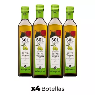 Aceite De Oliva Extra Virgen Sol Arbequina 4 X 500 Ml