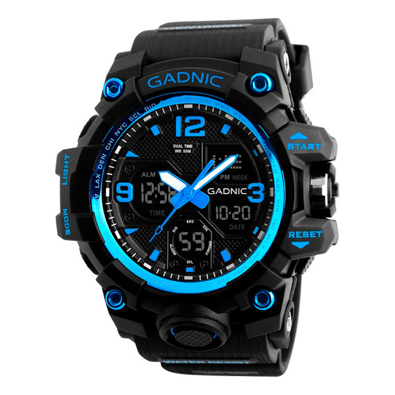 Reloj Pulsera Hombre Digital Analógico Resistente Al Agua