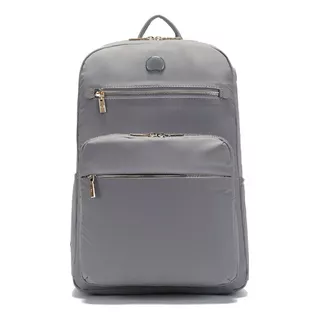 Mochila Portanotebook 14 Delsey Adorable Color Gris Plata