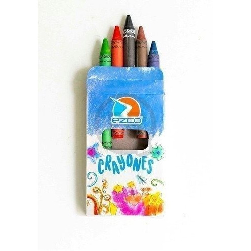 Crayones De Cera X6 Colores Ezco X2 Unidades 172301