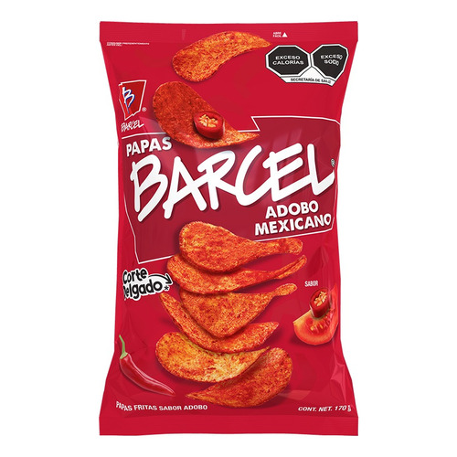 3 Pack Papas Fritas Adobo Barcel 170