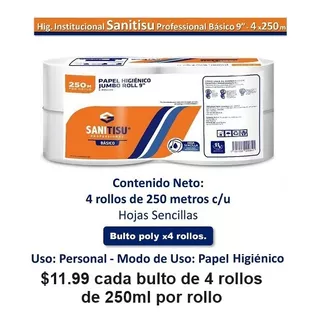 Bulto De Papel Higienico Jumbo Roll - Paveca 