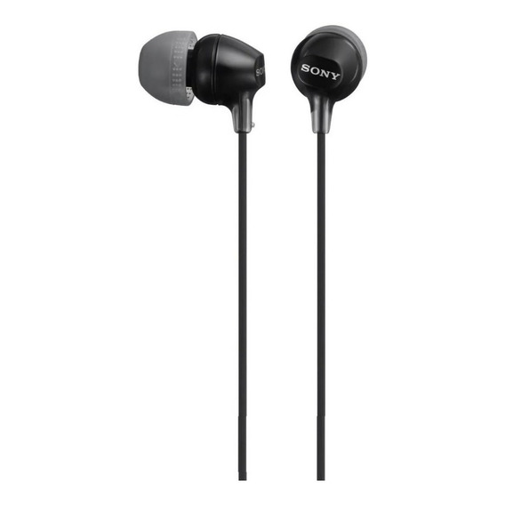 Auriculares In Ear Sony De 9mm Internos Mdr-ex15lp Color Negro