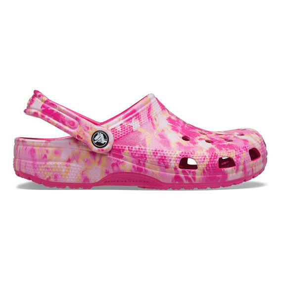 Crocs Classic Bleach Dye Rosado