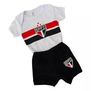 Body Bebe Mesversario Tematico Futebol São Paulo Spfc 