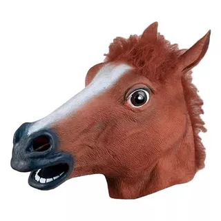 Máscara Cabeça De Cavalo Marrom