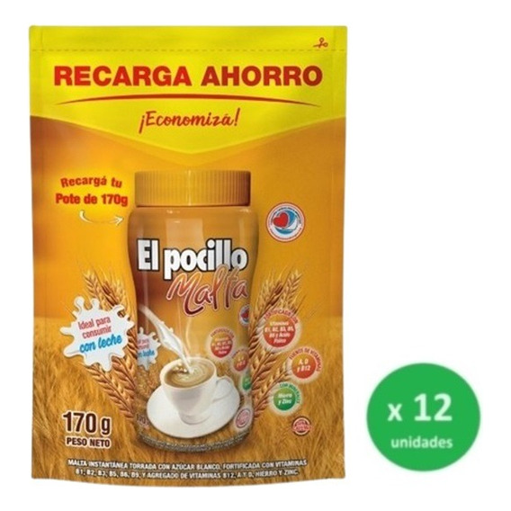 Pack Malta El Pocillo Clásica Dp 170g X12 Unid. - Dh Tienda