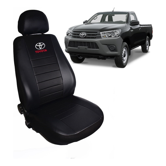 Funda Cubre Asiento Cuero Toyota Hilux Cabina Simple 2023/-