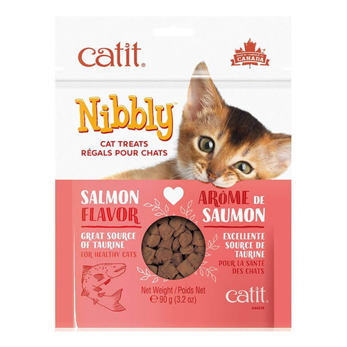 Catit Nibbly Salmon 90grs - Snack Gato - Sin Granos