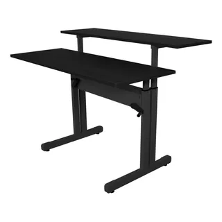 Mesa Computador Gamer Tampos Reguláveis 120x45 E 120x35cm Cor Preto