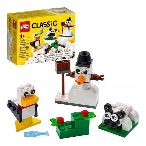 Kit Lego Classic Ladrillos Creativos Blancos 11012 60 Piezas