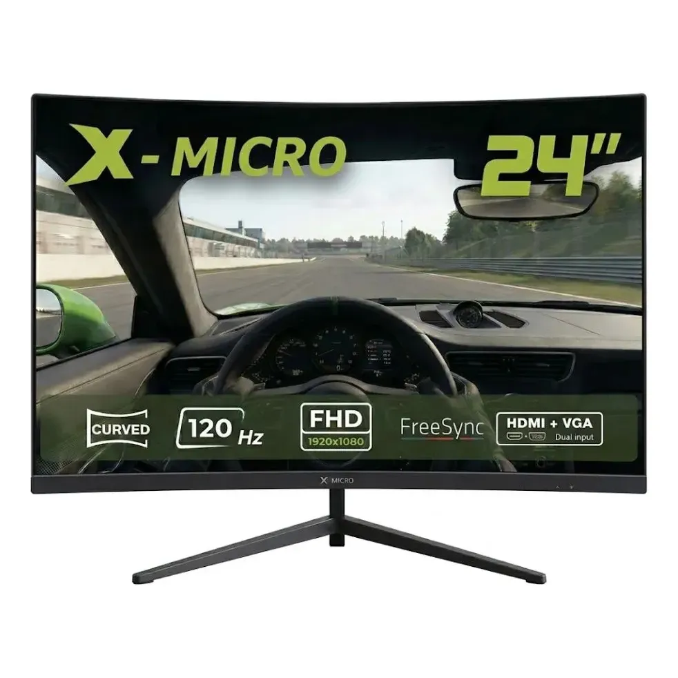 Monitor Gamer 24 X-micro Curvo Full Hd 120hz 1ms Hdmi X24cfe