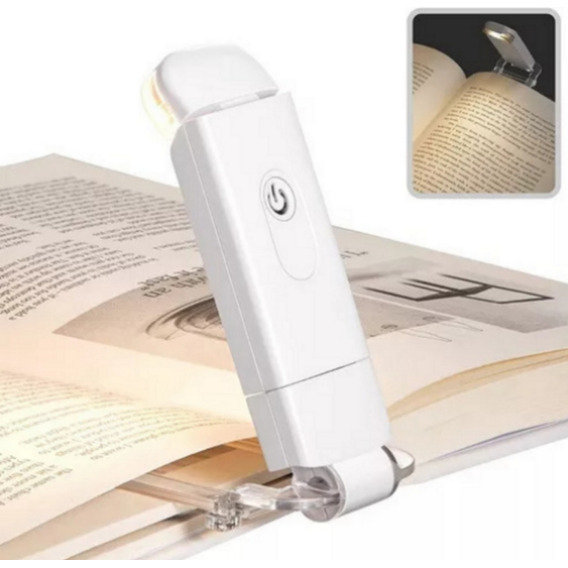 Lampara Lectura,luz Led Con Clip Recargable Para Leer Libros