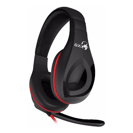 Auricular Headset Gx Genius Hs G560 Gaming Rojo Y Negro