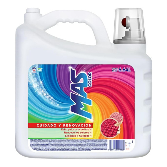 Detergente Líquido Mas Cuidado Y Renovación 6.64l