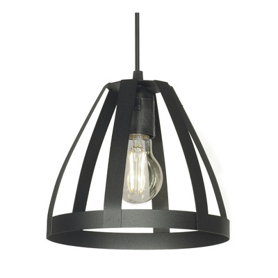 Colgante 1 Luz Udine C-1319 Negro Apto Led Deco 