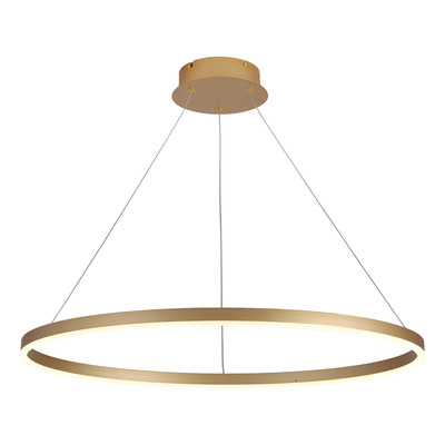 Colgante Aro Led Dorado L8348 48w 80cm Alta Potencia Mks 