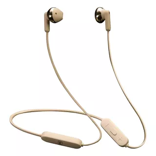 Auricular Inalámbrico Wollow Full Bass Sport Bluetooth Color Beige