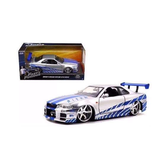 Brian's Nissan Skyline Gt-r R34  Rapido Y Furioso  1:24 Jada